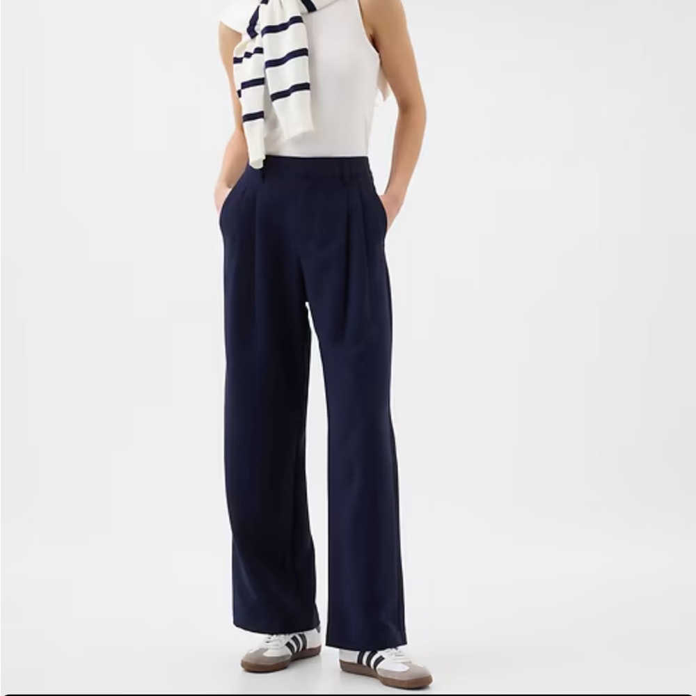 NWT GAP Factory Navy Blue Easy Crepe Trousers